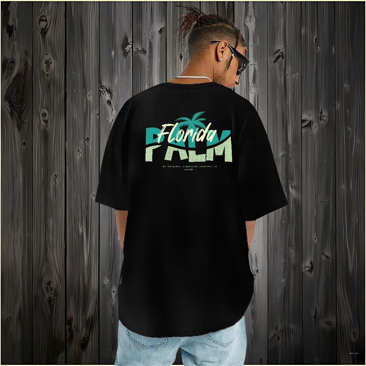 2024 New Man T Shirts 100% Cotton 230g tree Casual Daily Wear Clothings Breathable Short Sleeve Free Shipping Men Tops Tees Cartoon Print