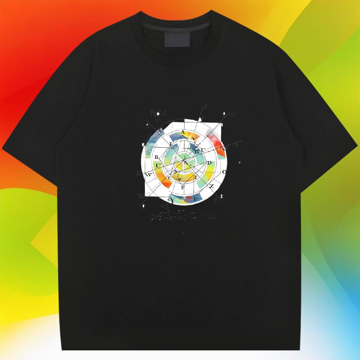 Wholesale Mens Tshirts 230g Pure Cotton Hip Hop math Asian Size Short Sleeve Soft Fashion Designer T Shirts Men Wear