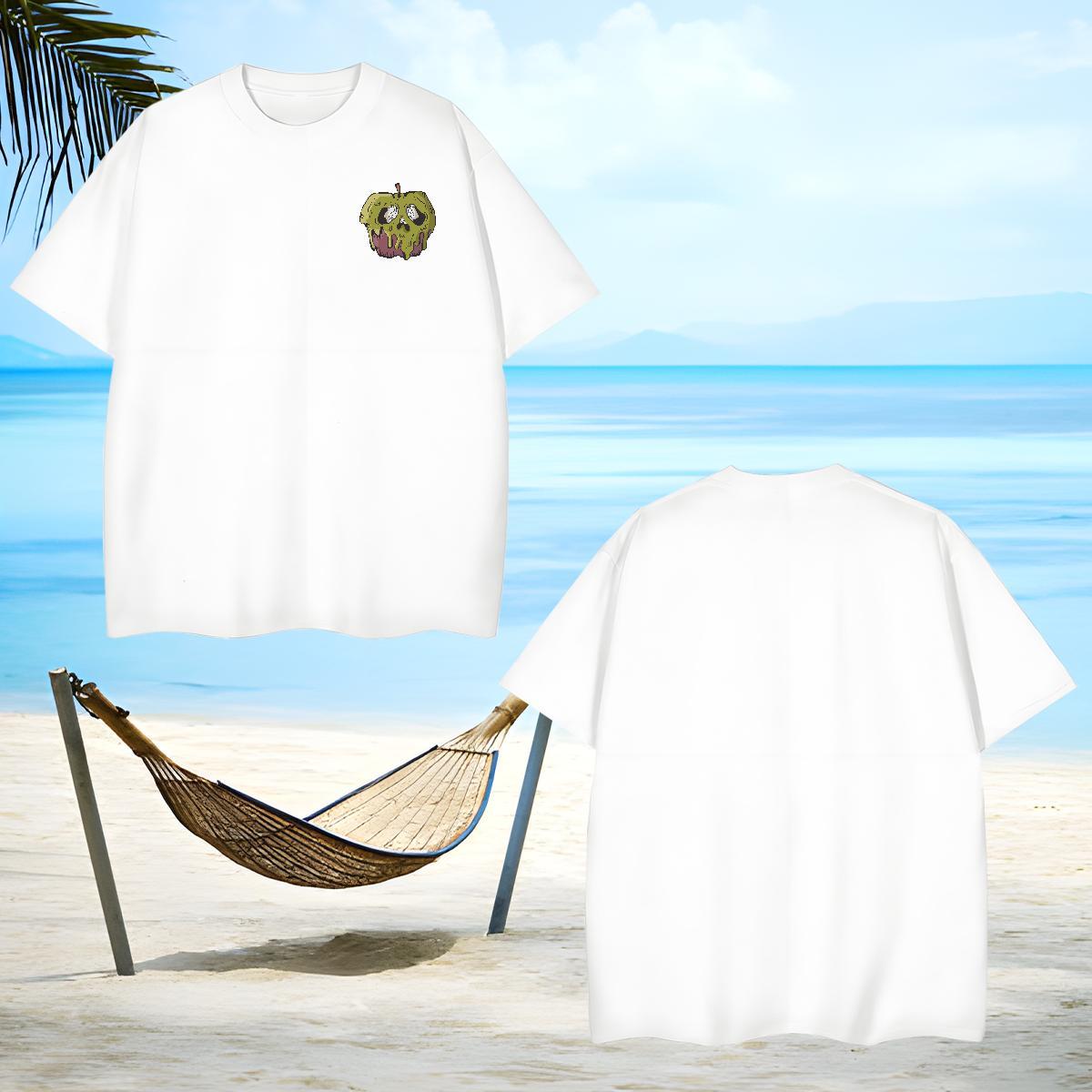 Cool Design Men Tops Tees 230g Pure Cotton rot apple T Shirts Men Street wear Hip Hop Crew Neck DIY Anime Customized Clothes