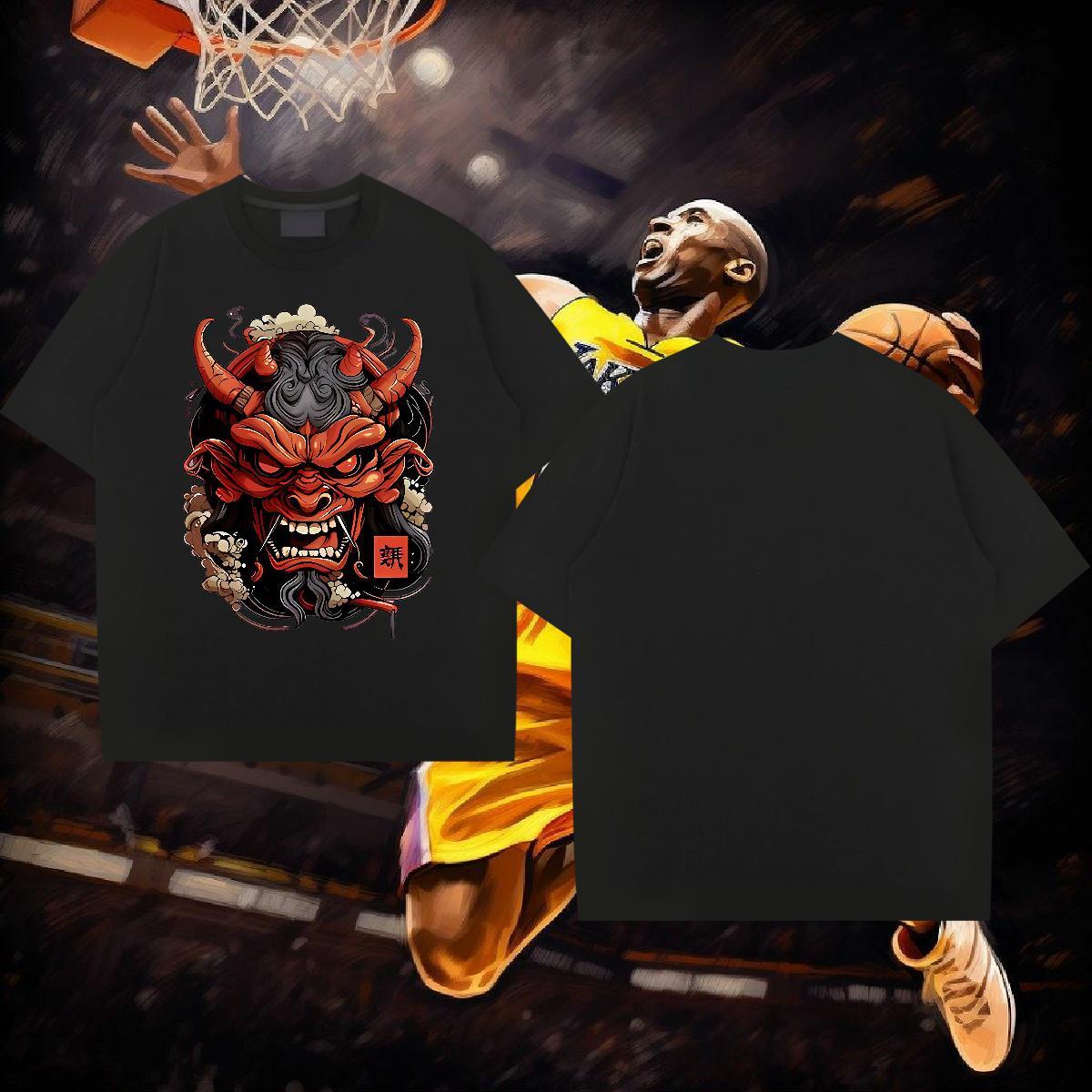 T-Shirts 230g 100% Cotton High Street Hip Hop Short Sleeve Soft Asian Size Men Tshirts 2024 Summer Loose Clothes