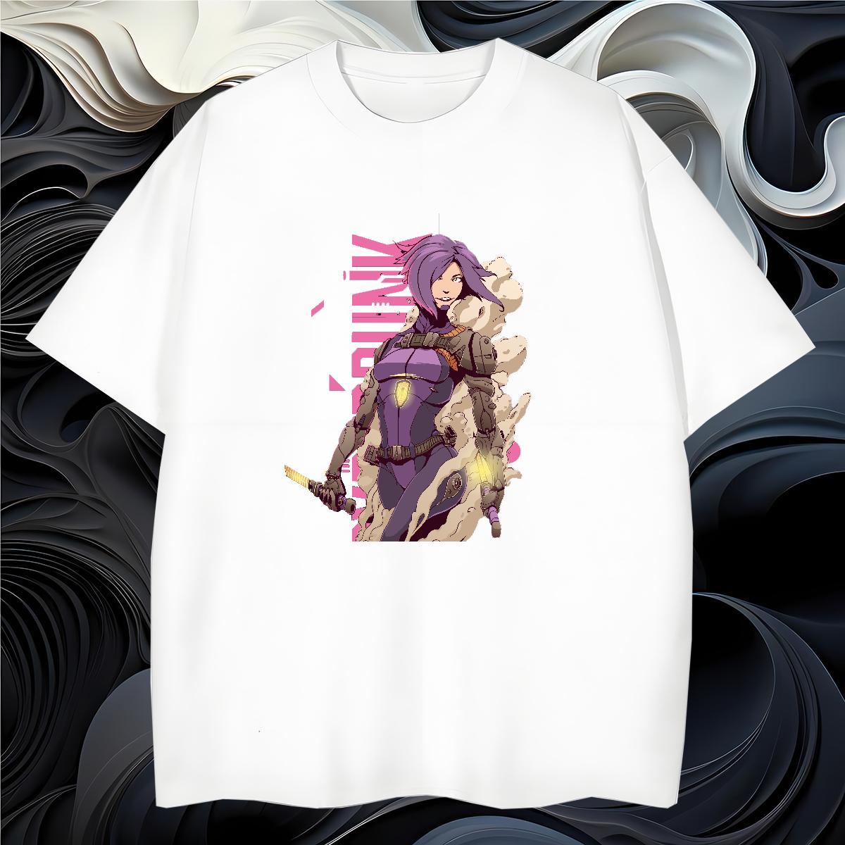 T Shirt For Man 230g 100% Cotton portrait Street wear Hip Hop Short Sleeve Soft DIY Printed Men Tshirts New Loose Fit Clothings