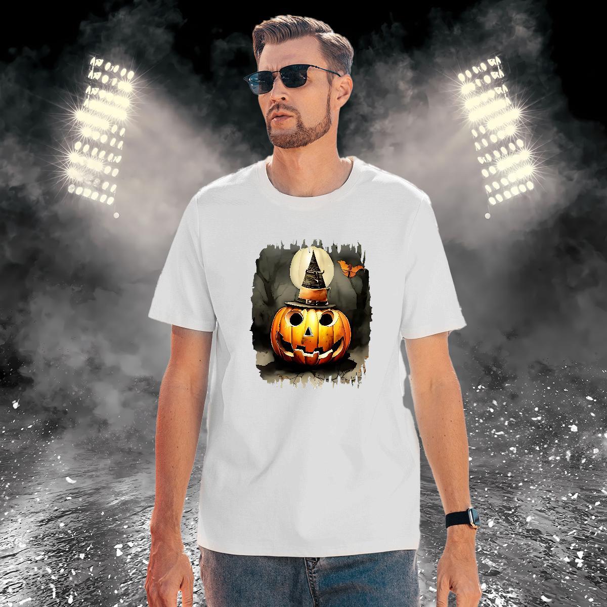 Mens T Shirts 100% Cotton 230g pumpkin Sports Casual Breathable Short Sleeve Custom Print Plus Size Men Tees Fashion Designer Comfortable Tees Shirts