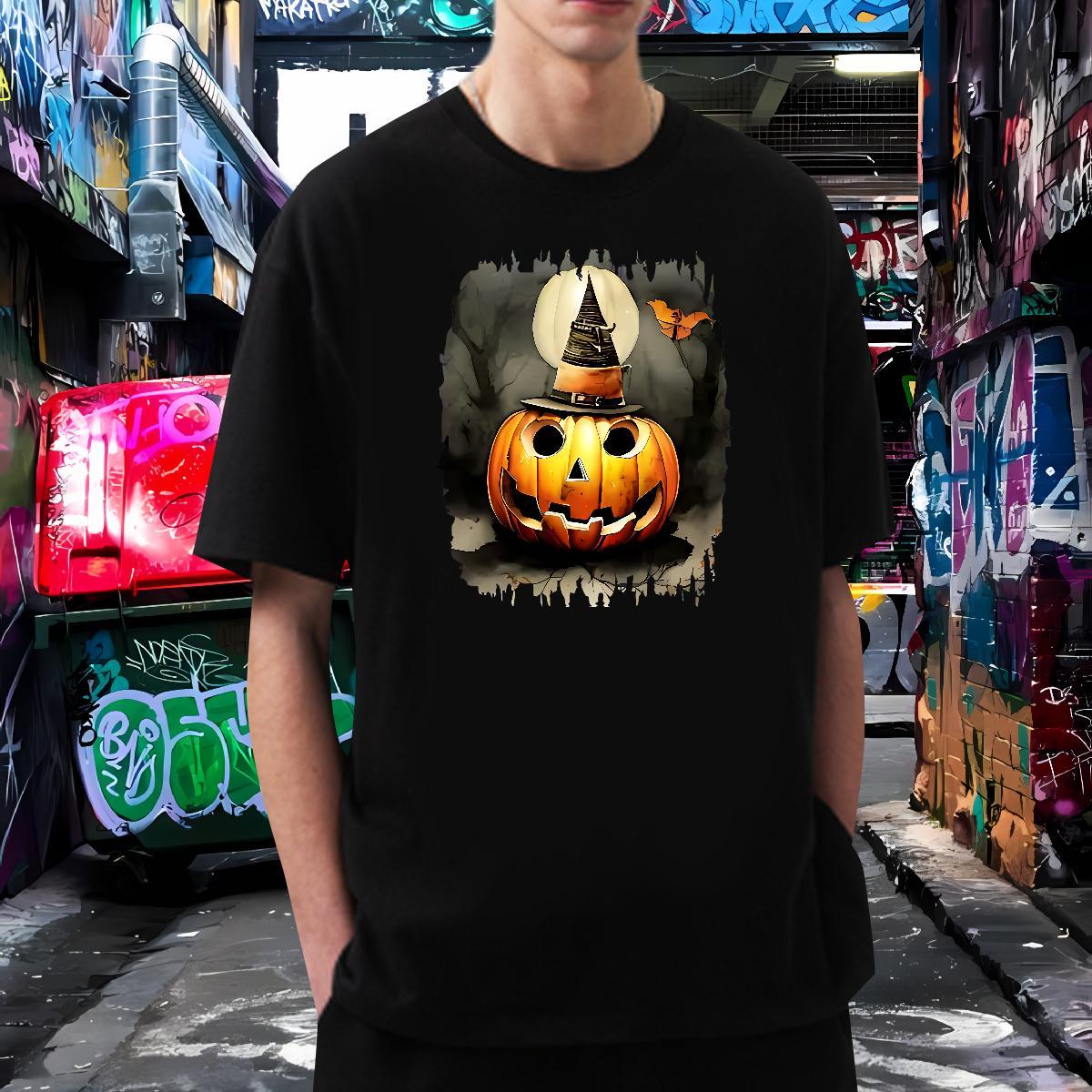 New Designer T shirt 100% Cotton 230g pumpkin Sport Clothings Short Sleeve O-Neck Loose Men Tops Tees Customized Print