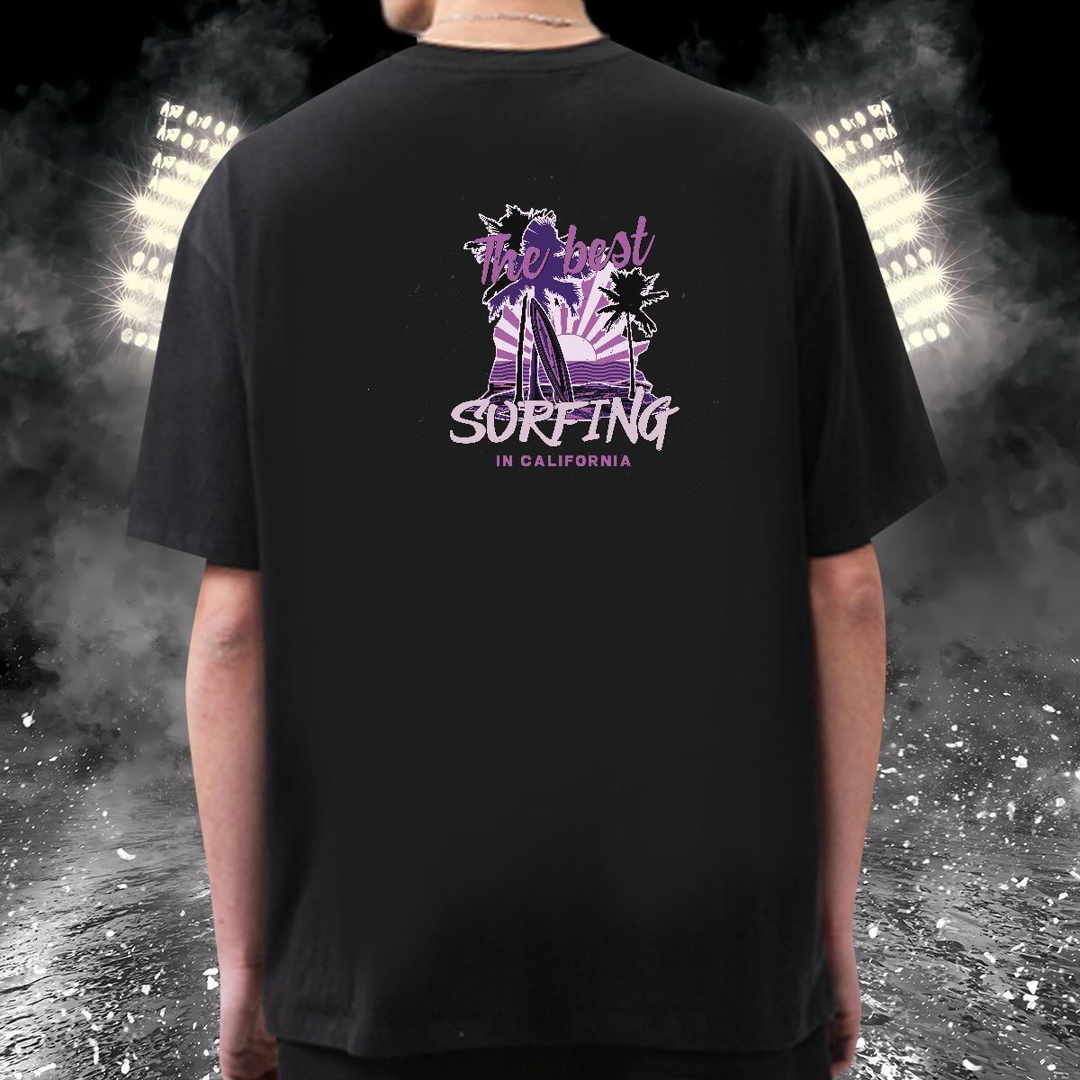 Designer T-Shirts for Men 100% Cotton 230g tree Casual Beach Tees Shirts Short Sleeve O-Neck Popular Men Tops Tees Custom Big Size