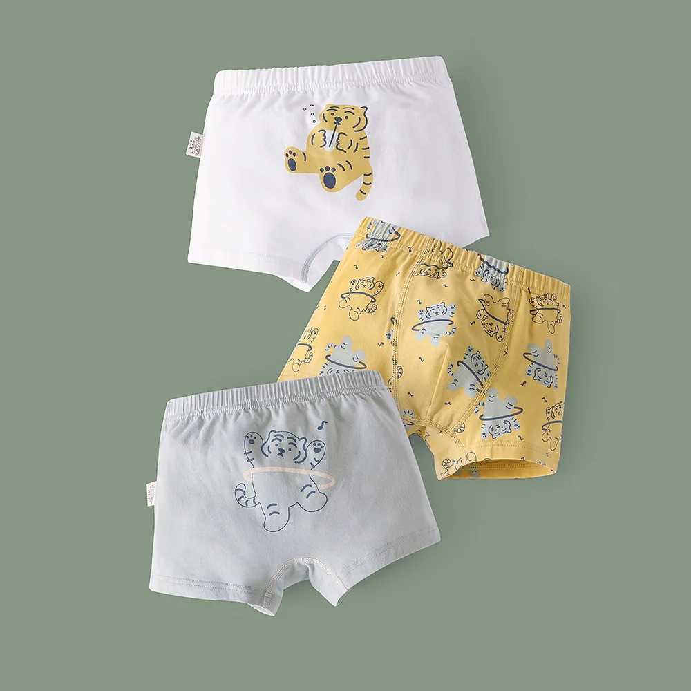 Big boys boxer underwear Childrens striped underwear Little boys shark growing shorts Big boys cotton pantsW240715