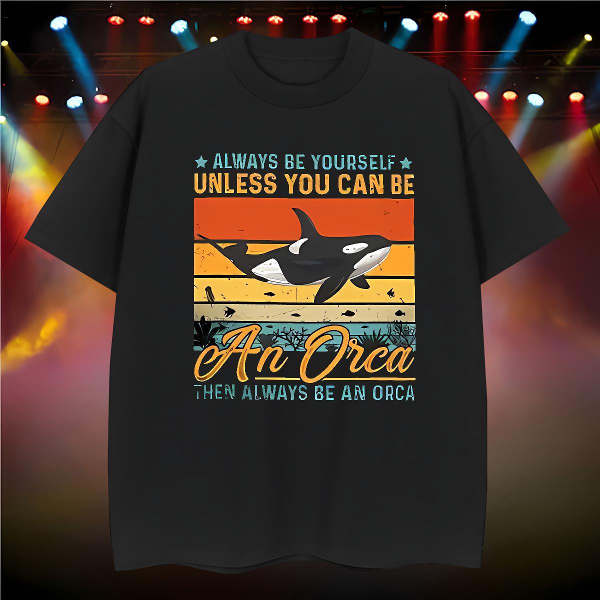 T-Shirts for Men 230g 100% Cotton dolphin Street Wear Breathable Crew Neck Customized Tshirts 2024 Summer Soft Tee Shirt