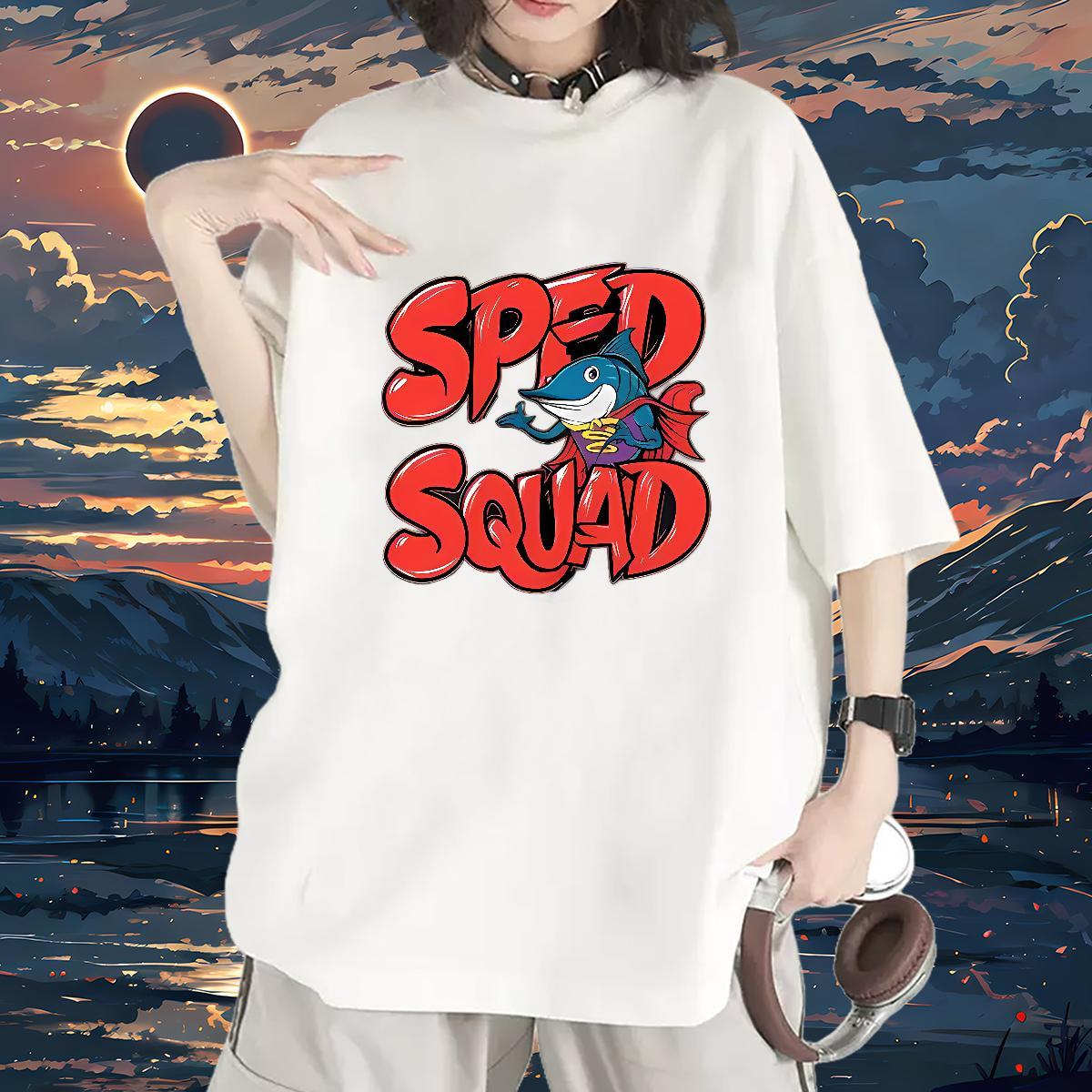 Soft Women T Shirts Crew Neck Womens Tshirts White Plus Size shark Sports Casual 230g Pure Cotton Custom Tops Tees