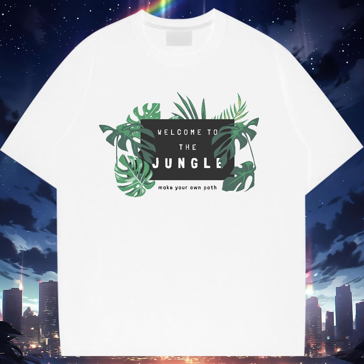 Lady Women T Shirts Breathable Crew Neck Unisex Tshirts White Plus Size tree Hip Hop 230g 100% Cotton TOP Quality Clothes