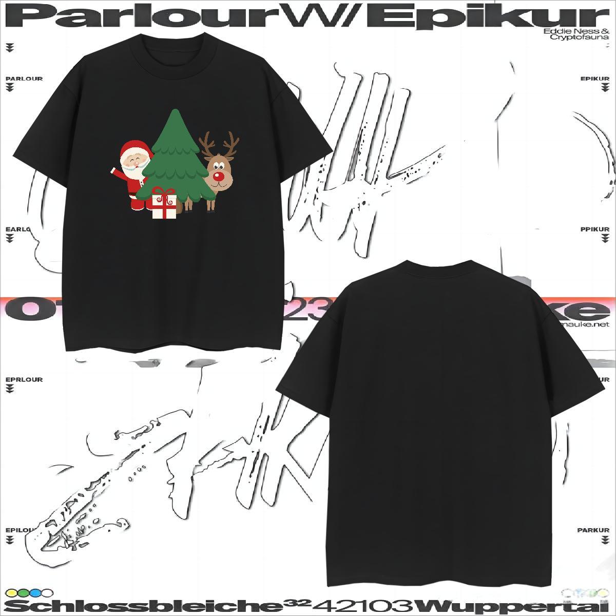 T shirt 100% Cotton 230g Christmas Sports Casual Breathable Short Sleeve White Plus Size Mens Tshirts DIY Customized Brand Tees Shirts