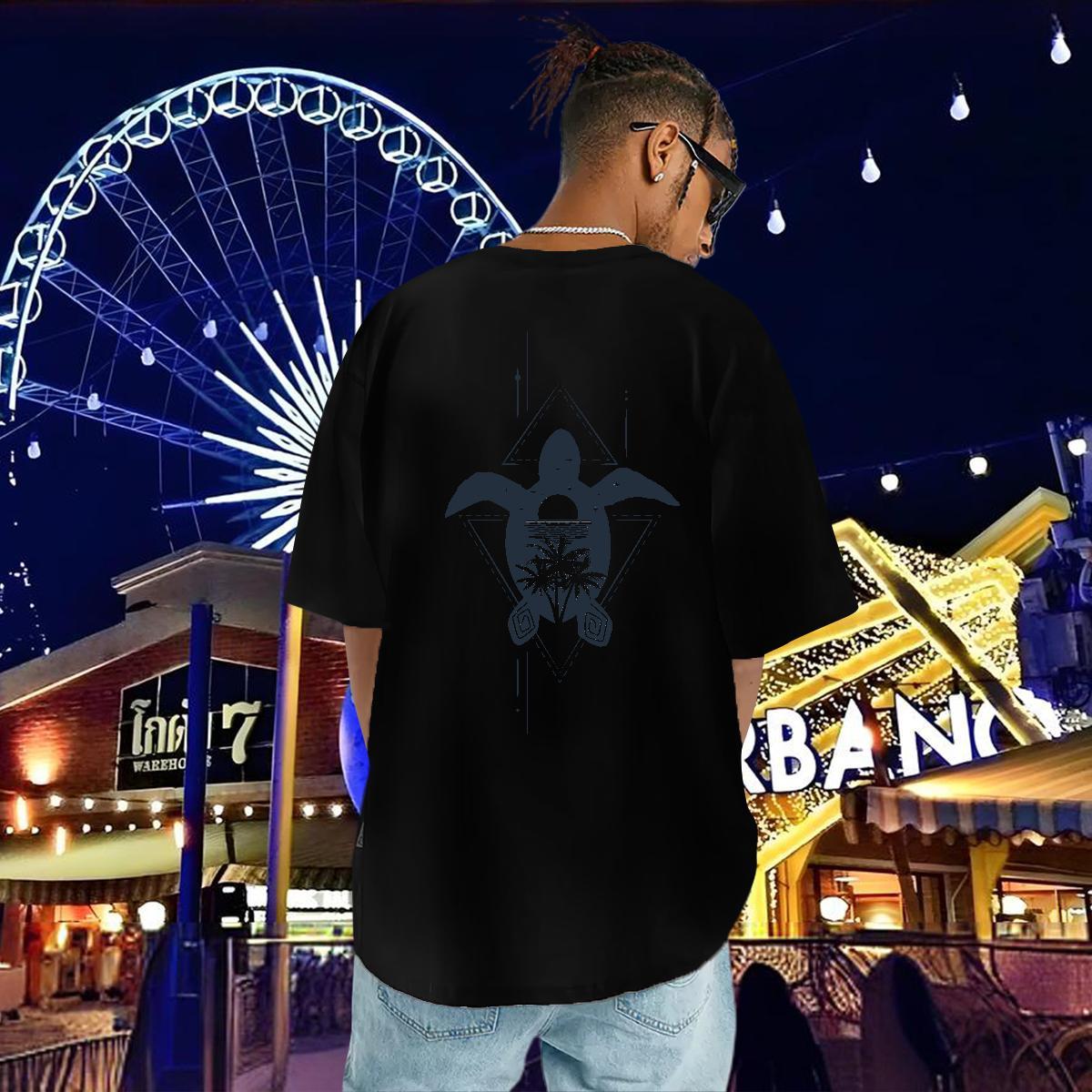 Fashion Designer T shirt 230g Pure Cotton High Street Hip Hop Tops Tees Round Neck Short Sleeve Loose Fit Men Tops Tees DIY Printed