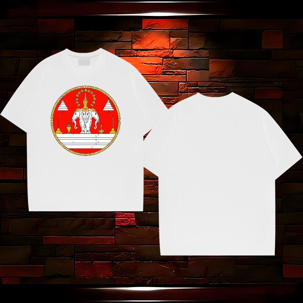 Free Shipping Mens T Shirts 230g Cotton elephant Spring Summer Clothes Breathable Short Sleeve TOP Quality Mens Tshirts White Plus Size