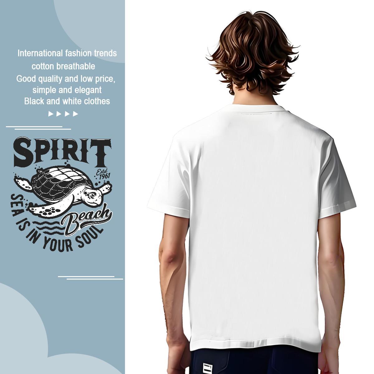 T shirt 230g Pure Cotton Sport O-Neck Short Sleeve Oversized 4XL Mens Tshirts Fashion Design Brand Tops Shirt