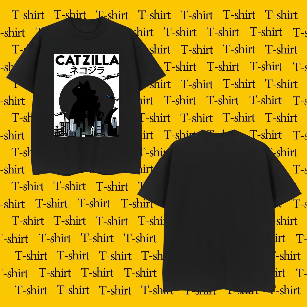 2024 Designer Mens T Shirts 230g Cotton cat Spring Summer Wear Breathable Crew Neck Soft Mens Tshirts Custom Printed