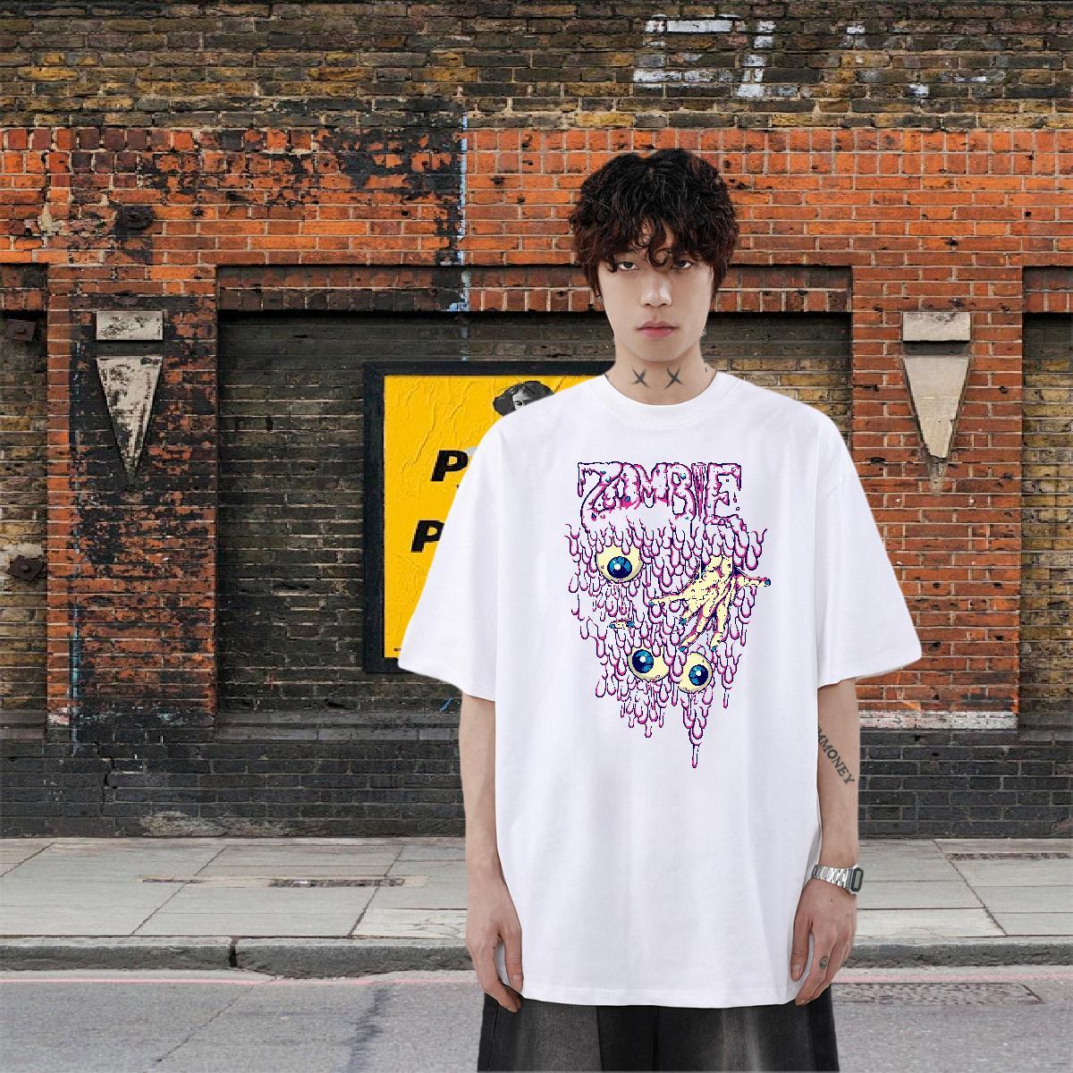 High Quality Men Tops Tees 100% Cotton 230g Spring Summer ET Custom Printed Short Sleeve Soft New Arrival T shirt Clothings