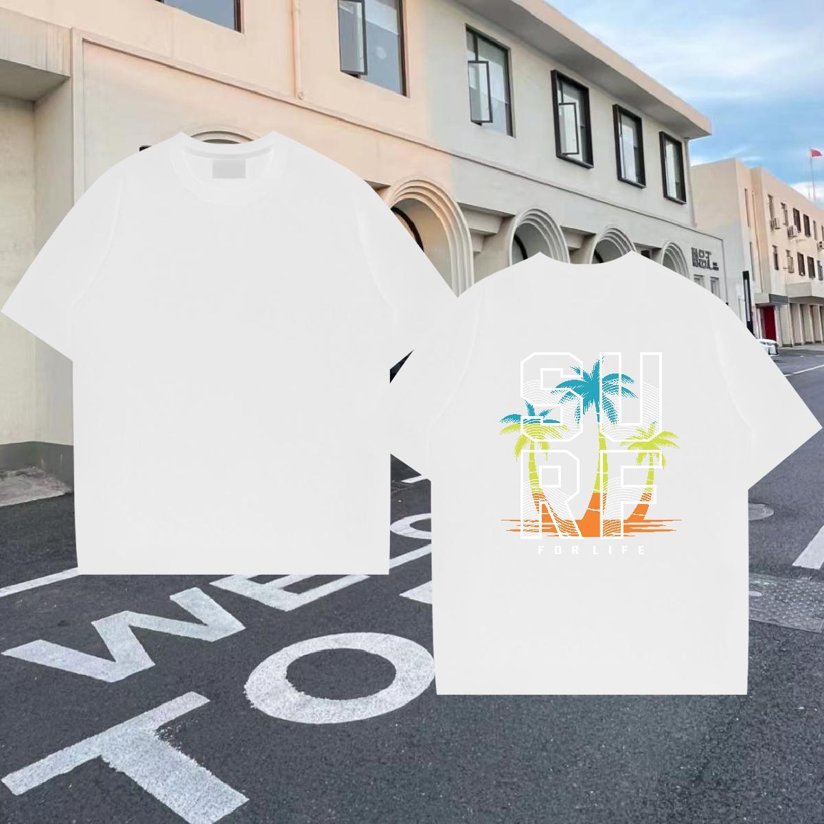 2024 Designer T Shirts Men 230g Cotton tree Street wear Hip Hop Tops Tees Breathable Short Sleeve Popular Men Tees Oversized 4XL