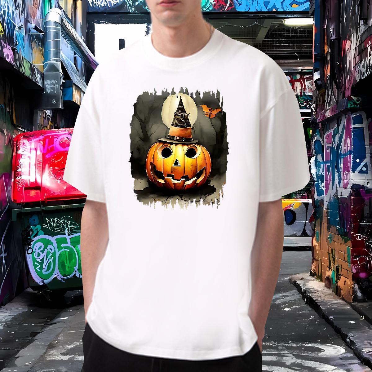 New Designer T shirt 100% Cotton 230g pumpkin Sport Clothings Short Sleeve O-Neck Loose Men Tops Tees Customized Print