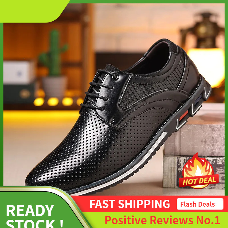 New Large Ddmysports Fashion Lightweight Casual Leather Lace Up Men S Single Shoes Free Of Mail Outdoor ingle hoes