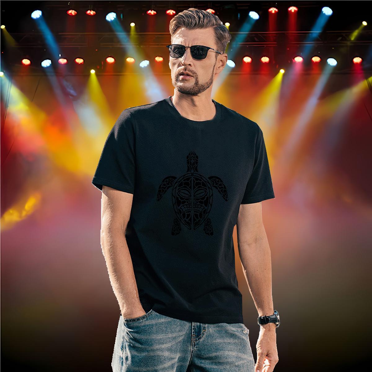 Classic Men T Shirts 230g Pure Cotton tortoise Hip Hop Street Tshirts Breathable Short Sleeve Wholesale Couples T Shirts DIY Printed