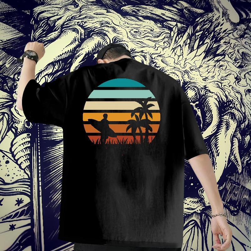 Designer Fashion T-Shirts 100% Cotton 230g tree Street Wear Tops Tees O-Neck Short Sleeve Soft Men Clothes T-Shirt Oversized