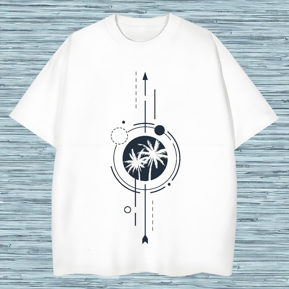 Mens T Shirts 100% Cotton 230g tree Street O-Neck Short Sleeve Custom Cartoon Men Tops Tees Casual New Unisex Tops Shirt