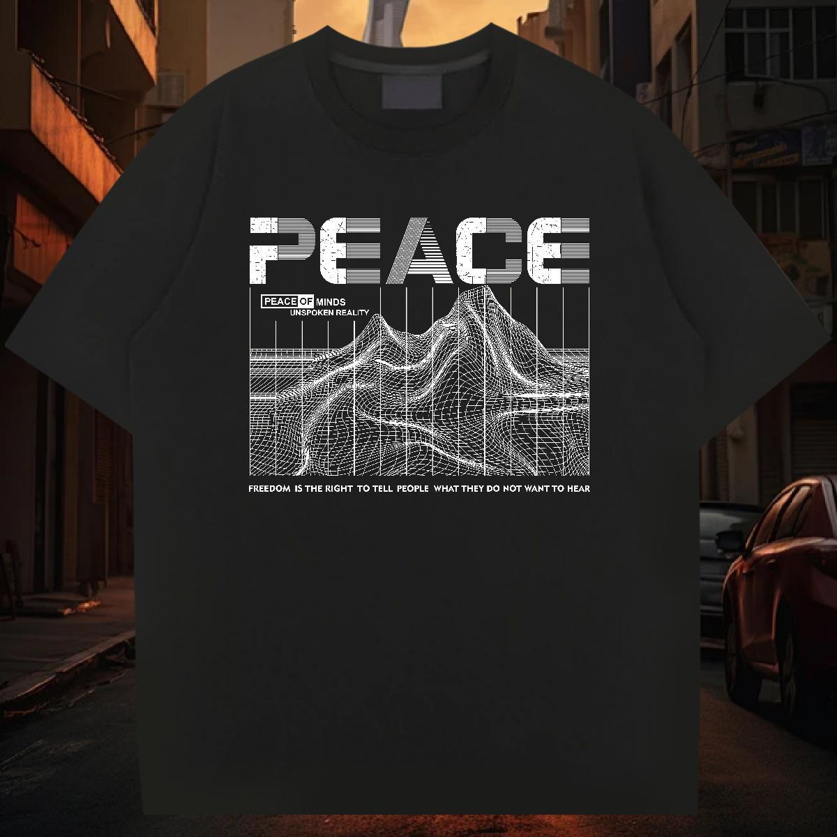 T-Shirts for Men 230g Cotton planet Anime Printing Street Short Sleeve Soft Custom Printing Tshirts Classic Casual Wholesale Tees