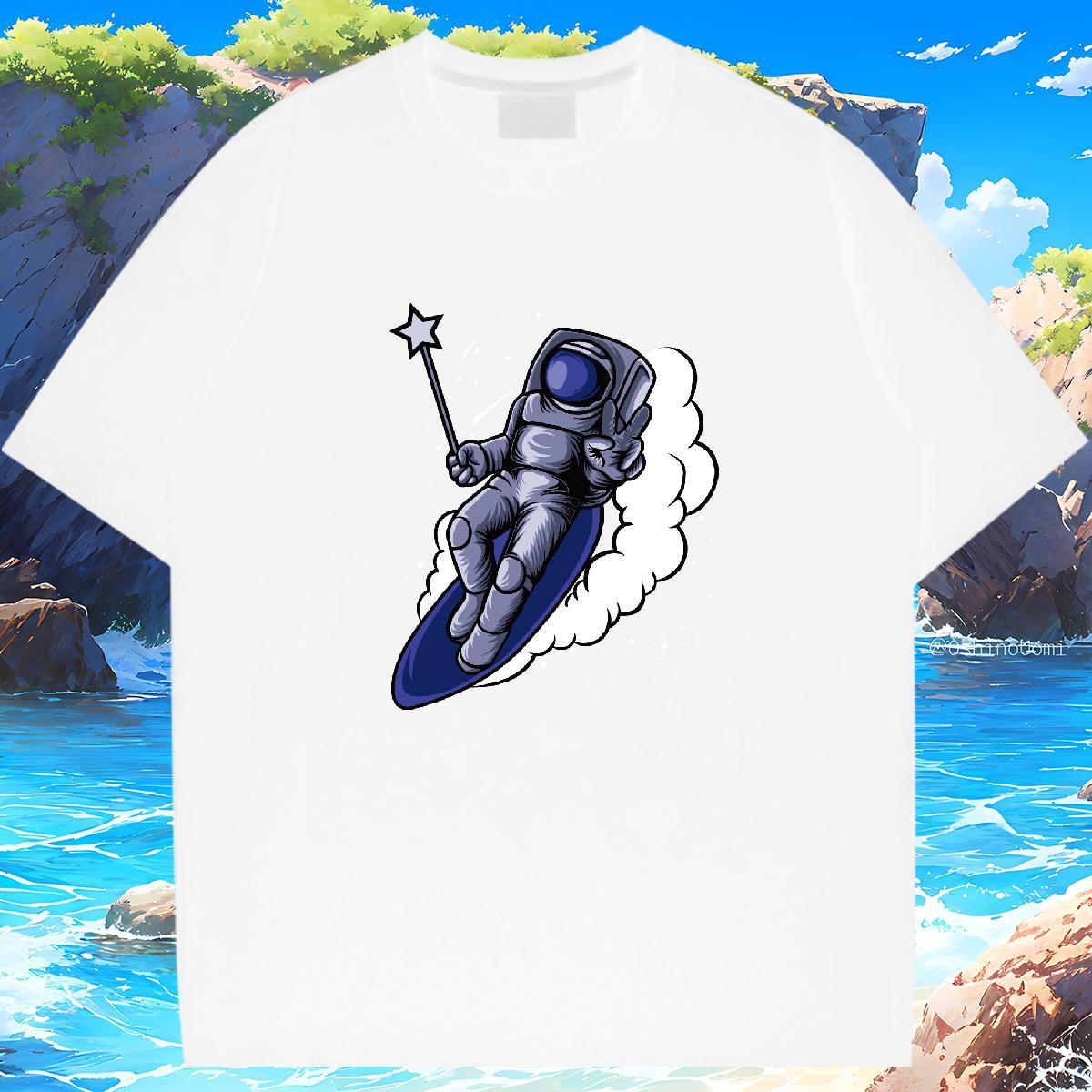 Man T Shirts 230g Pure Cotton universe Hip Hop Breathable Short Sleeve Custom Printing Men Clothes T-Shirt 2024 DIY Soft Tees Shirts