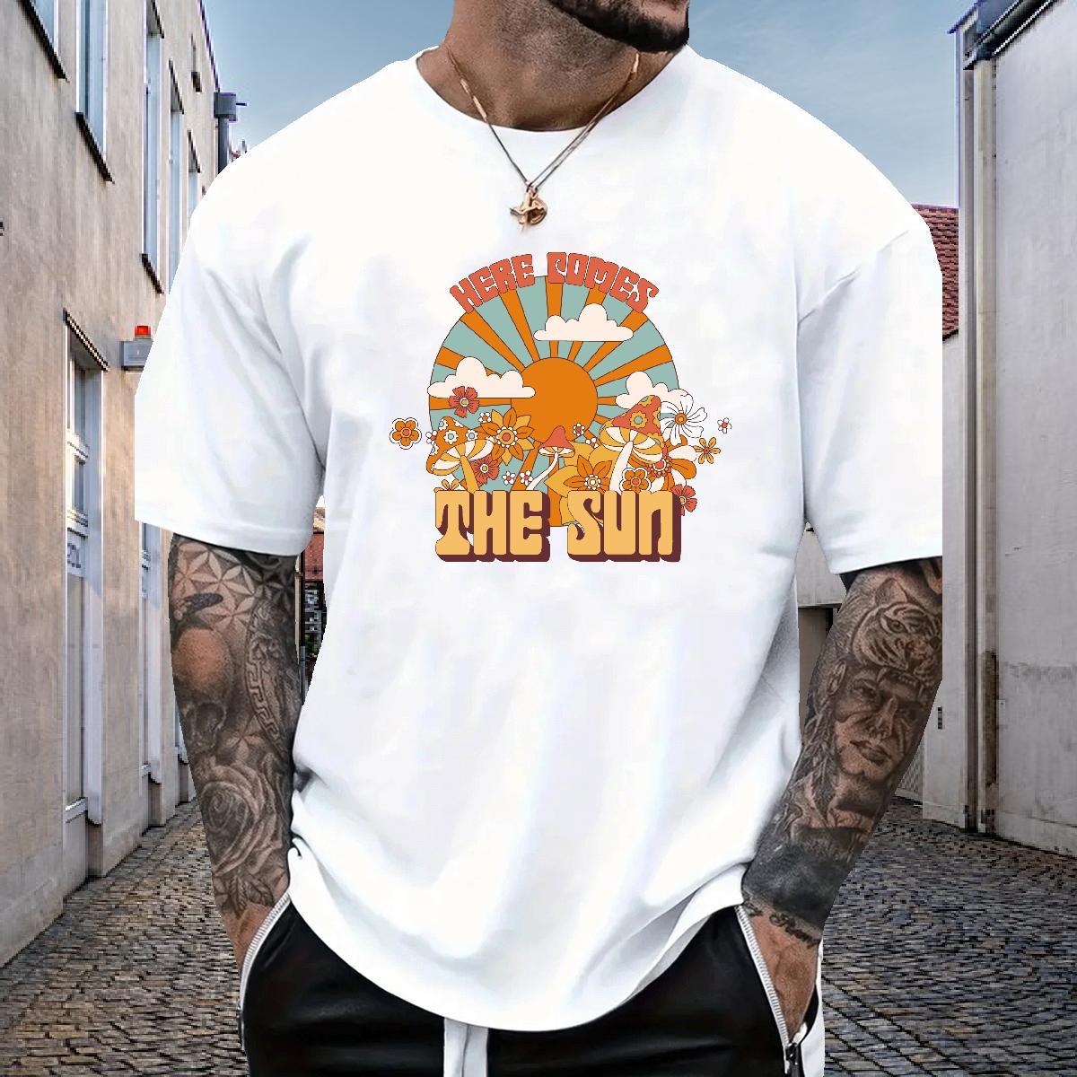 Factory Direct T shirt 230g Cotton mushroom Summer Casual Tees Shirts Breathable Cool Tshirt for Man Woman Skull