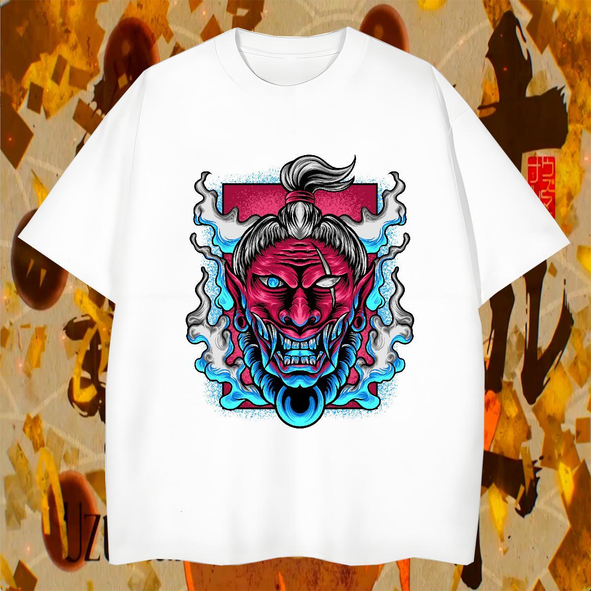 2024 DIY Men Tees 230g Pure Cotton Daily Outfit Terror Short Sleeve O-Neck T-Shirts Wholesale DIY Printed Tee Shirt