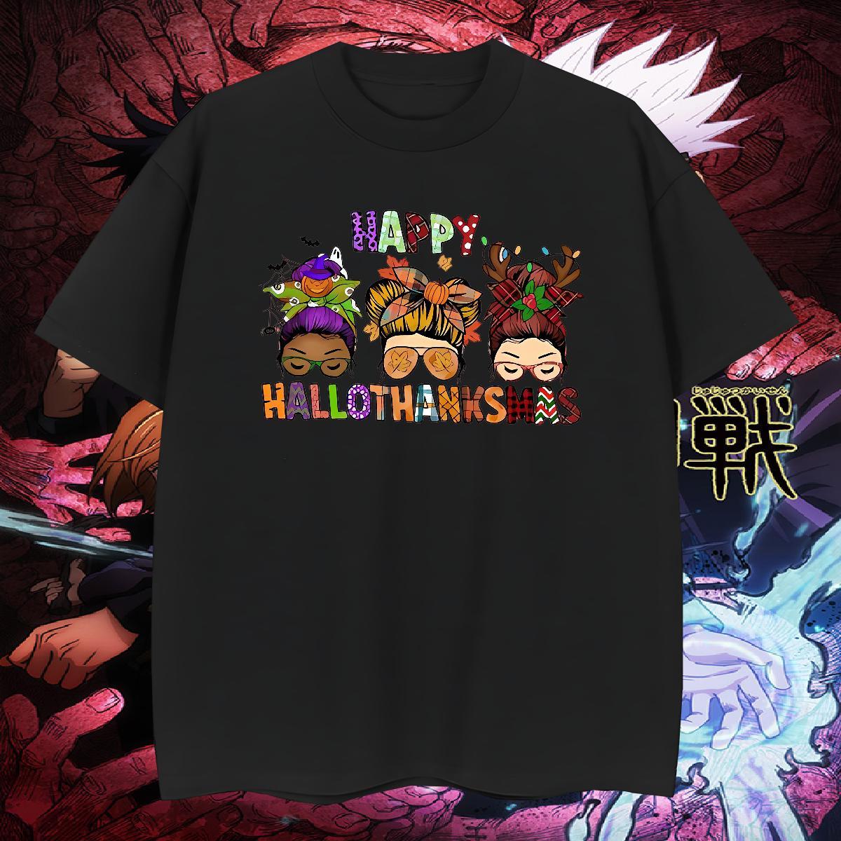 Soft Mens Tshirts 230g Cotton halloween Mens T Shirts Summer Casual Breathable Short Sleeve Customized 2024 Summer Tops