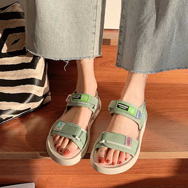 High Quality New Womens Sandals Fashion Thick Sold Non Slip Comfortable Outer Wear Seaside Sandalias for Summer Strap Beach T241227
