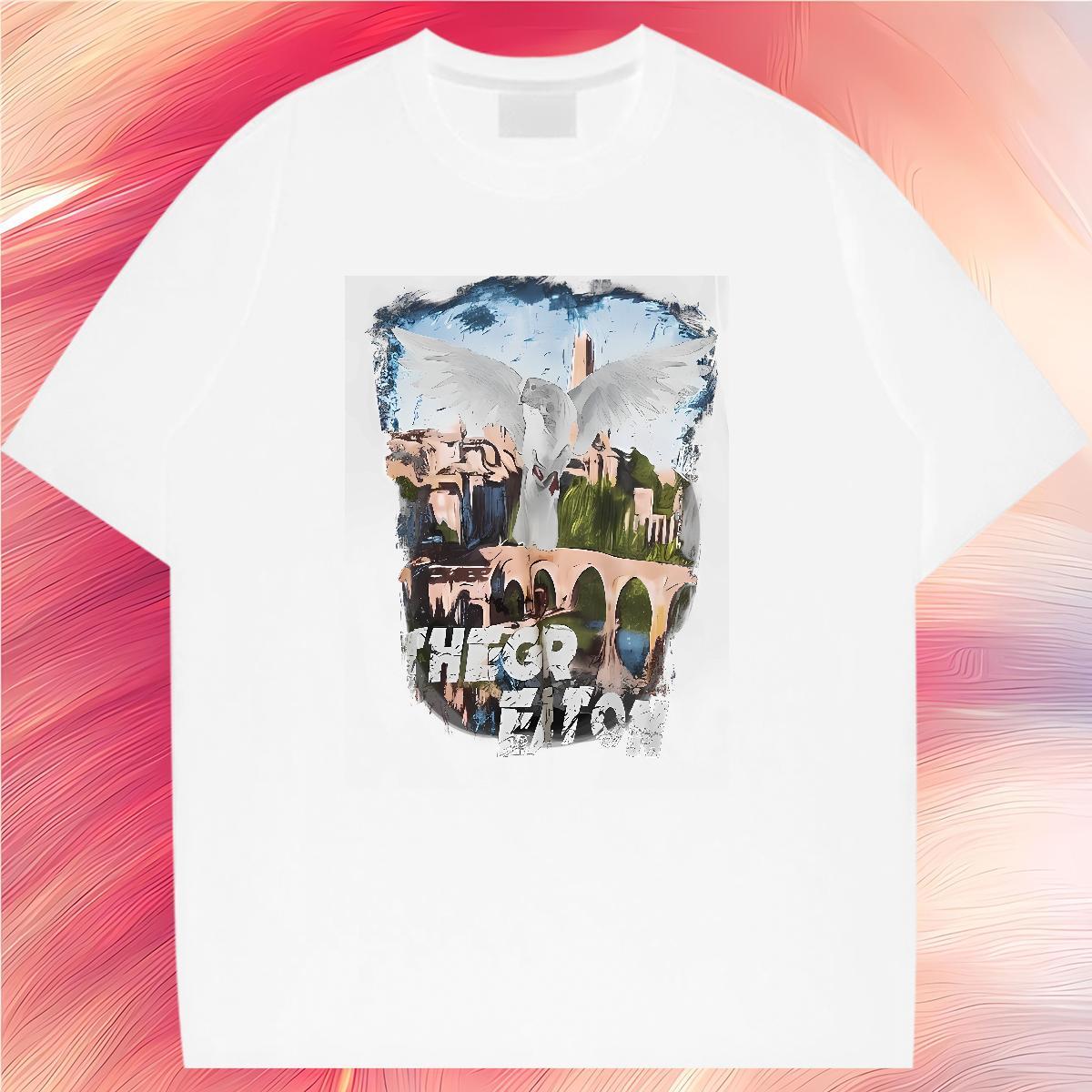 Popular T shirt Comfortable Tshirt for Man Woman Custom Print Plus Size eagle Daily Wear 230g 100% Cotton 2024 DIY Tee Shirt