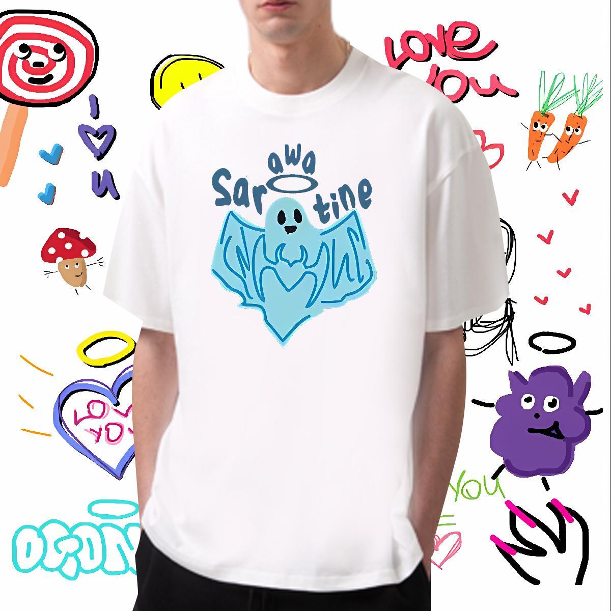 2024 Designer Men T Shirts 100% Cotton 230g halloween Sports Casual Tees O-Neck Short Sleeve Soft Men Tops Tees DIY Printed