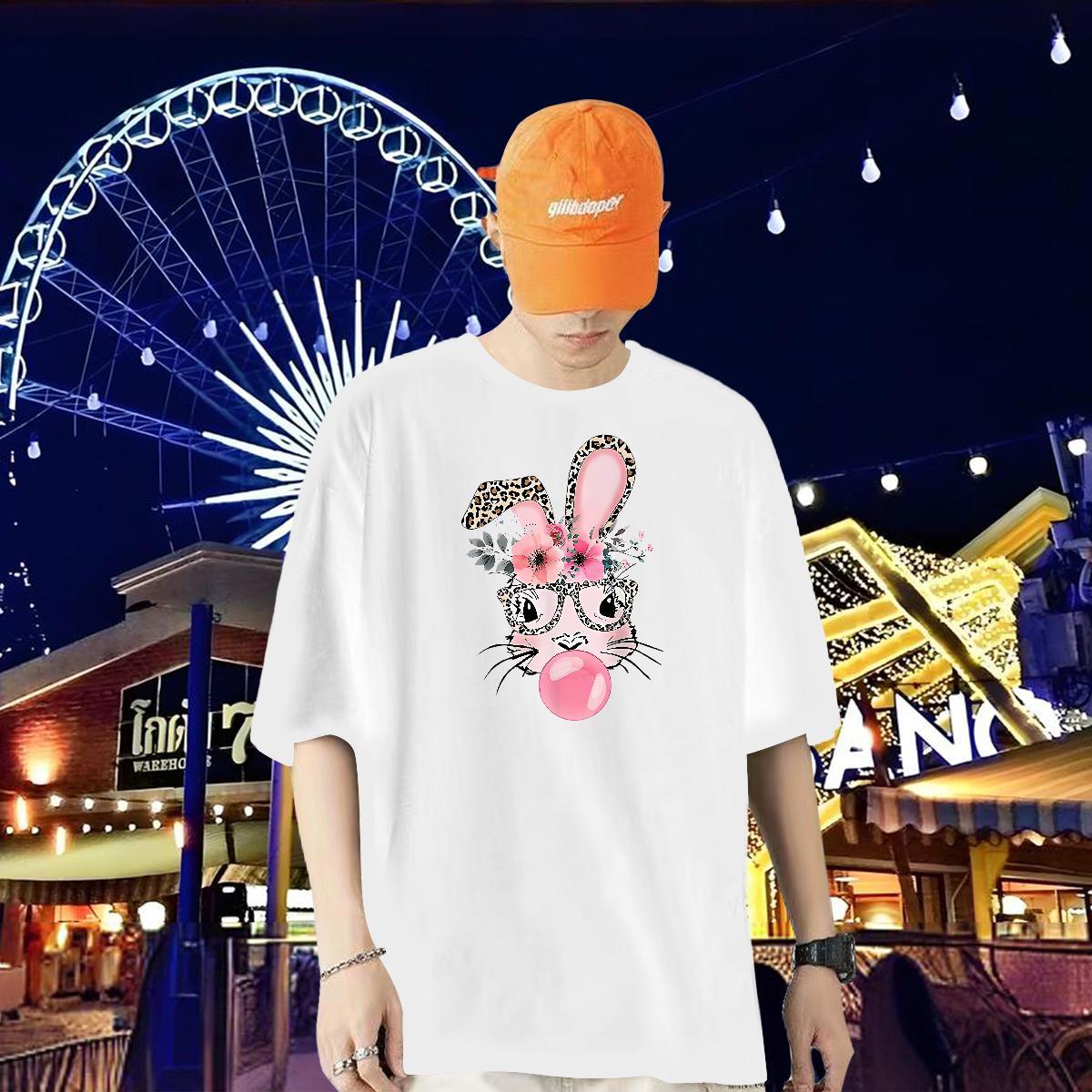 Customized Man T Shirts 230g Cotton rabbit Outdoor Tops Tees Crew Neck Breathable Free Shipping Tshirts Plus Size Custom