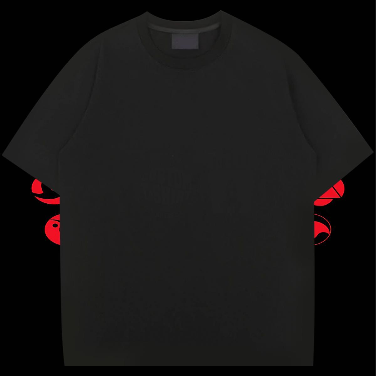 Wholesale Men Tshirts 230g Pure Cotton High Street Hip Hop letter Cartoon Printing L-4XL Crew Neck Breathable DIY Mens T Shirts Clothings