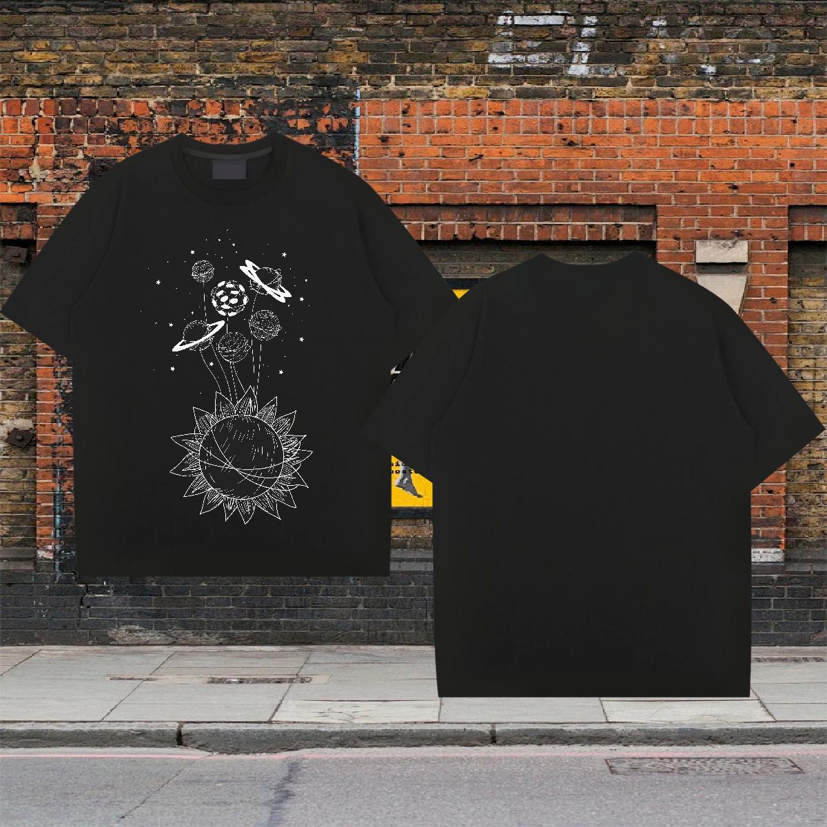 Popular Tshirts 100% Cotton 230g Sports Casual ET Oversized Breathable 2024 T shirt Top Tees