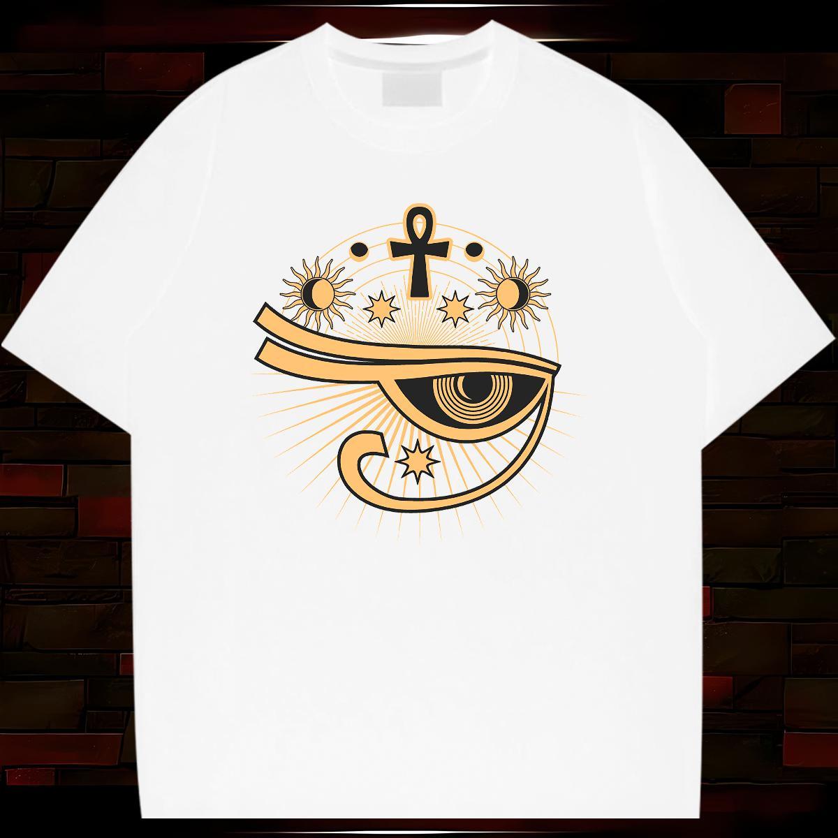 T Shirts Men 230g 100% Cotton eyes Hip Hop Street Round Neck Short Sleeve Floral Print Men Tops Tees Stylist TOP Quality Wear