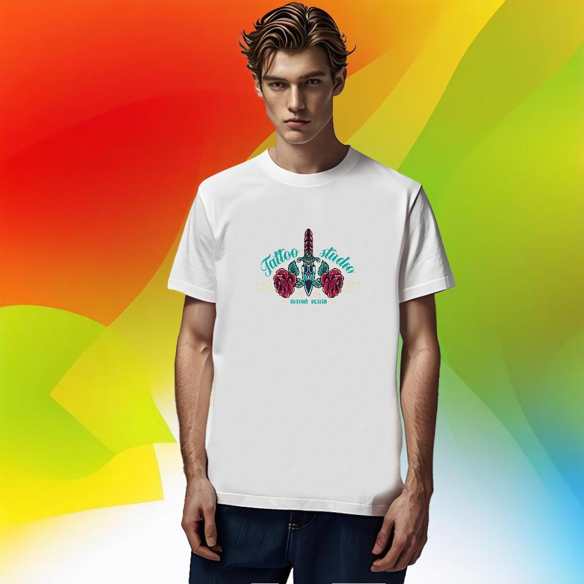 Cool Design Tshirts 100% Cotton 230g Street tool Cartoon Print O-Neck Short Sleeve 2024 Men T Shirts Polos