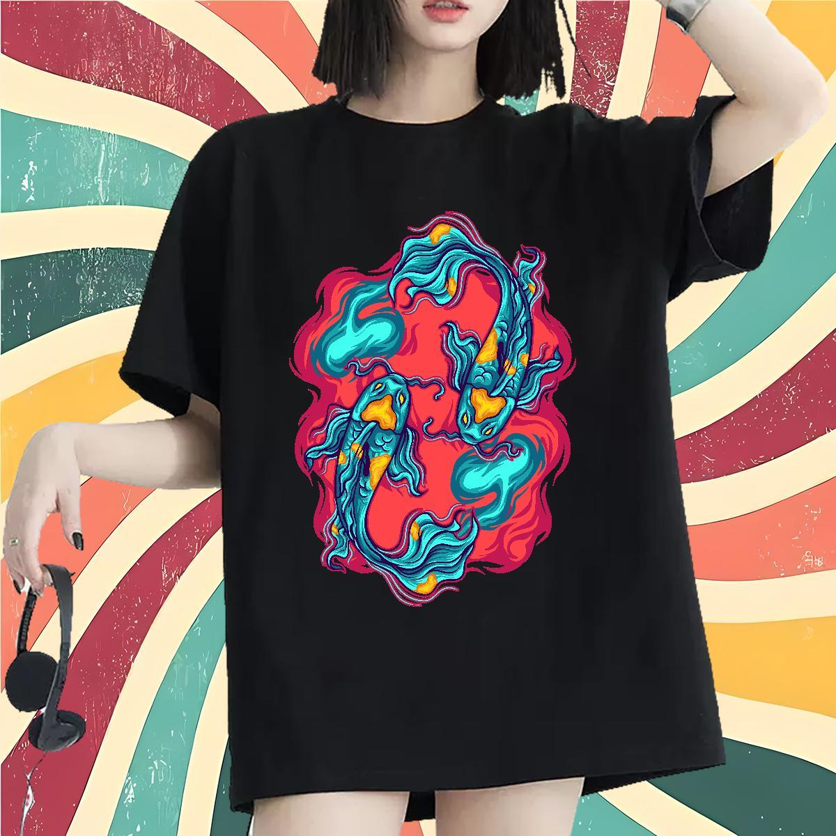 Soft T-Shirts for Women Breathable Soft Lady T shirt Custom Print Plus Size Street Casual 230g Cotton New Clothings