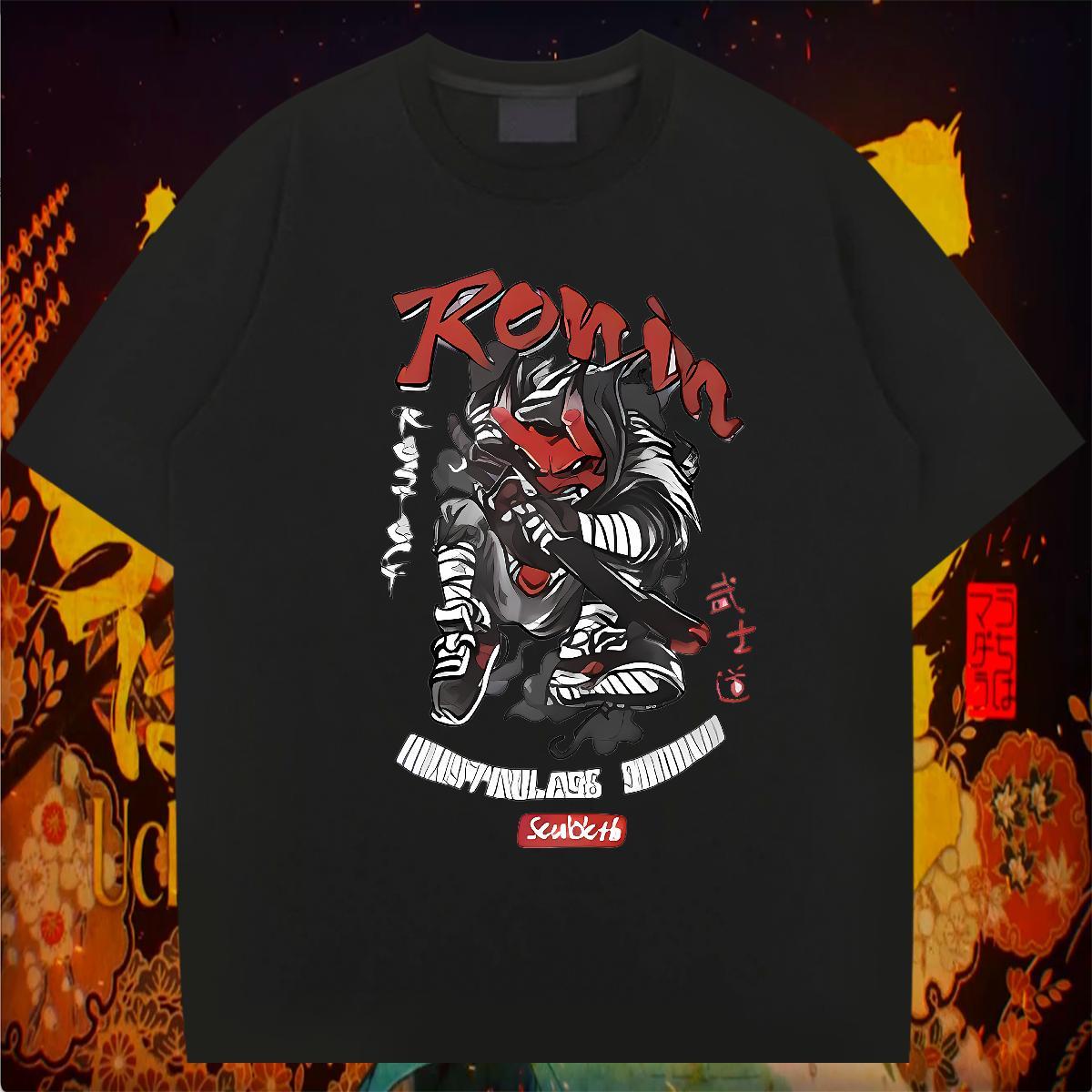 T shirt 230g Cotton Terror Sports Casual Breathable Short Sleeve DIY Tshirts Classic Popular Tees Shirts