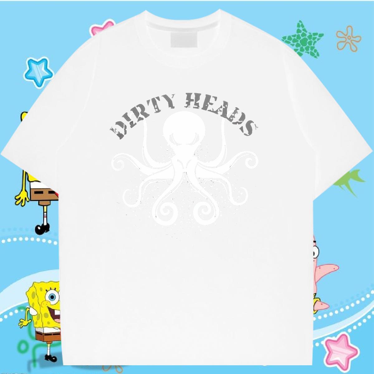 2024 Designer Men T Shirts 230g 100% Cotton octopus Sport Tee Shirt Breathable Soft High Quality Couples T Shirts Customized Print