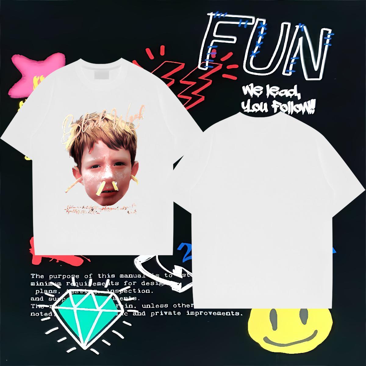 T Shirts Men 230g Pure Cotton portrait Outdoor Crew Neck Oversized 4XL Tshirt for Man Woman New Unisex Top Tees