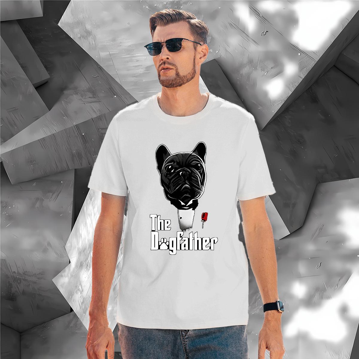 Men T Shirts 100% Cotton 230g dog Daily Outfit Short Sleeve Soft Cartoon Print Men Tops Tees Fashion Design Loose Wear