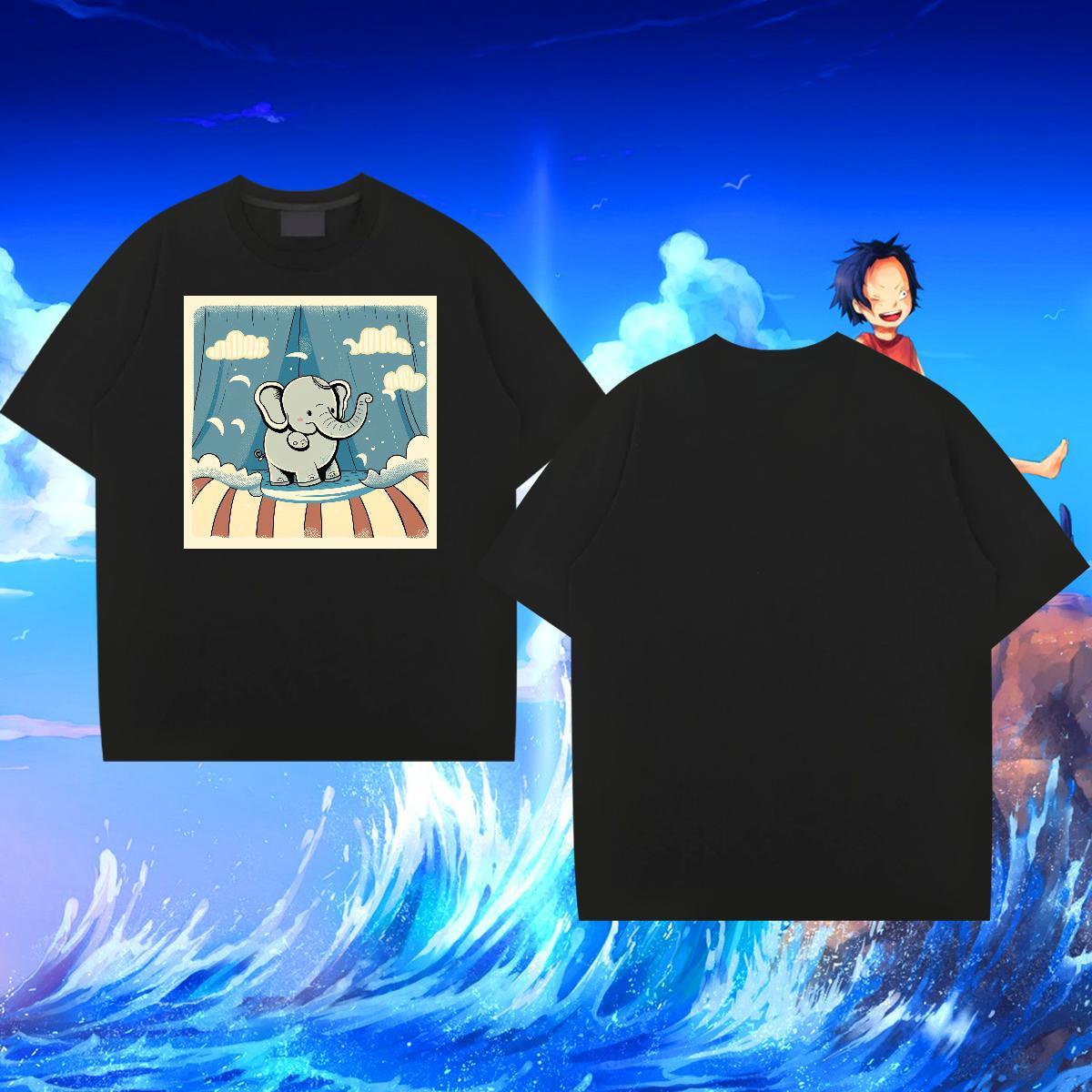 Factory Direct T-Shirts for Men 230g Cotton Spring Summer Tee Shirt Pure Cotton Soft Mens Tshirts DIY Anime