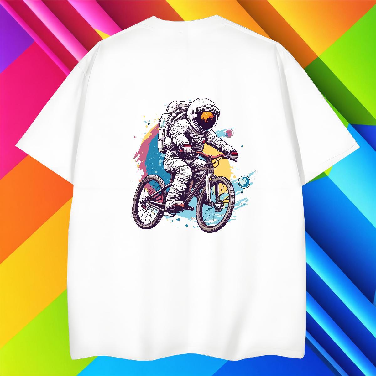 Men T Shirts 230g Pure Cotton universe Sport O-Neck Short Sleeve Graphic Couples T Shirts 2024 Free Shipping Wear