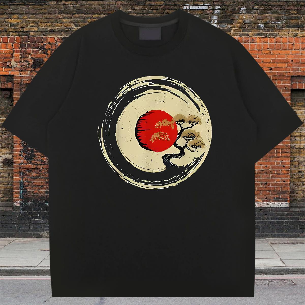 Cool Design Mens Tshirts 230g Cotton Spring Summer sun DIY Anime Breathable Crew Neck New Man T Shirts Wear