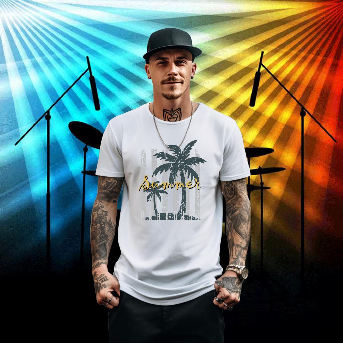 Classic Casual T Shirt For Man 230g Cotton tree Anime Printing Street Tops Breathable Short Sleeve Cool Men Tees Graphic