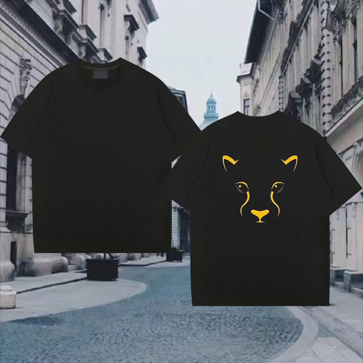 Cool Design Men Tops Tees 100% Cotton 230g dog T-Shirts for Men Hip Hop Round Neck Short Sleeve Oversized 3XL 4XL DIY Customized Top Tees