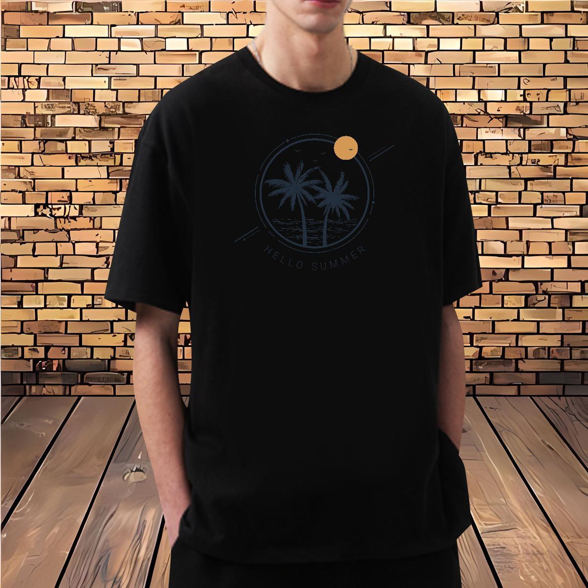 Man T Shirts 100% Cotton 230g sun Casual Daily Wear O Neck Short Sleeves Oversized Tshirt for Man Woman New Designer Popular Polos