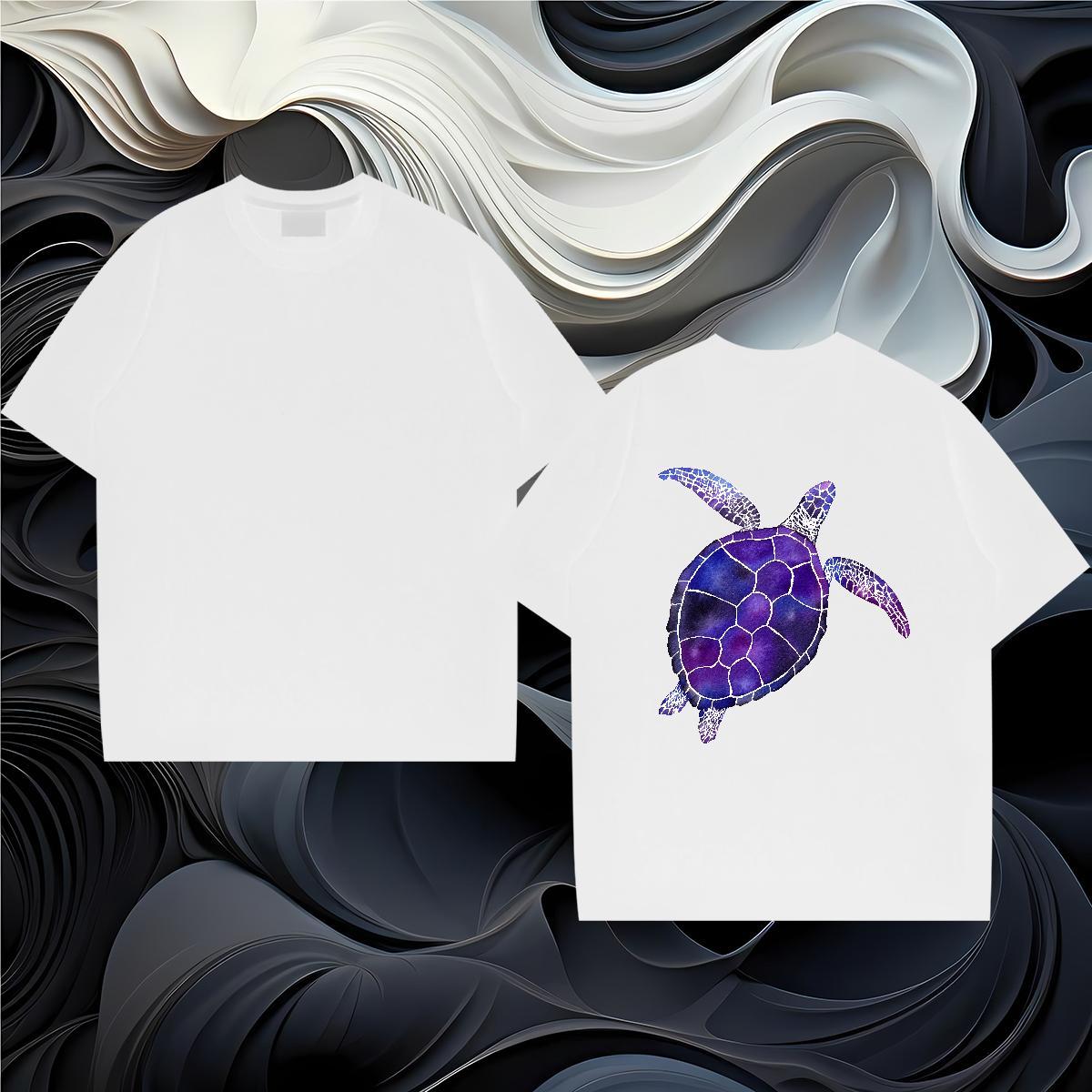 Fashion Designer T Shirts Men 230g Cotton tortoise Home Outdoor Wear Breathable Short Sleeve Free Shipping Men Tops Tees Anime