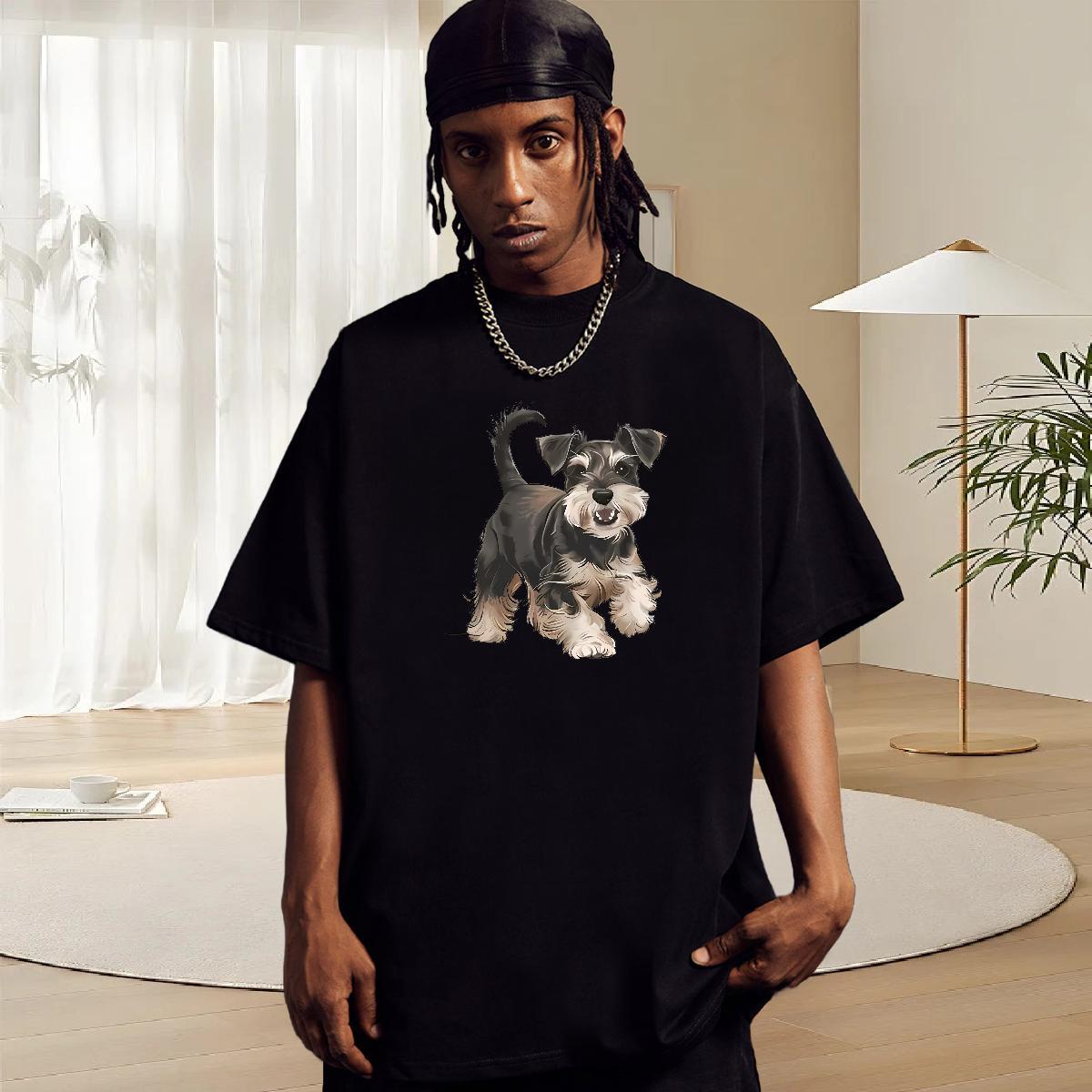 Cool Design Men Tshirts 230g Pure Cotton Daily Outfit dog Customized Print Crew Neck 2024 Designer T-Shirts for Men Tees Shirts